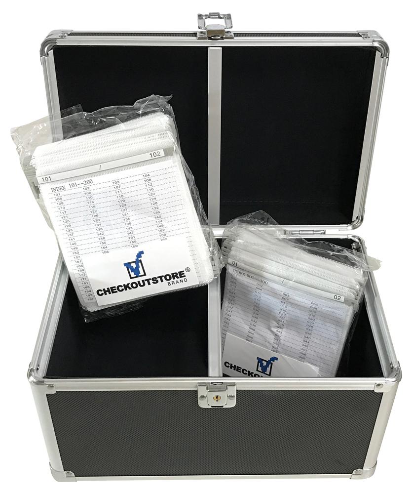 TINTON LIFE Premium Aluminum Cd DVD Storage Box Case Bag CD Organizer  Holder Media Storage Case with Handle(Holds 80 Discs)