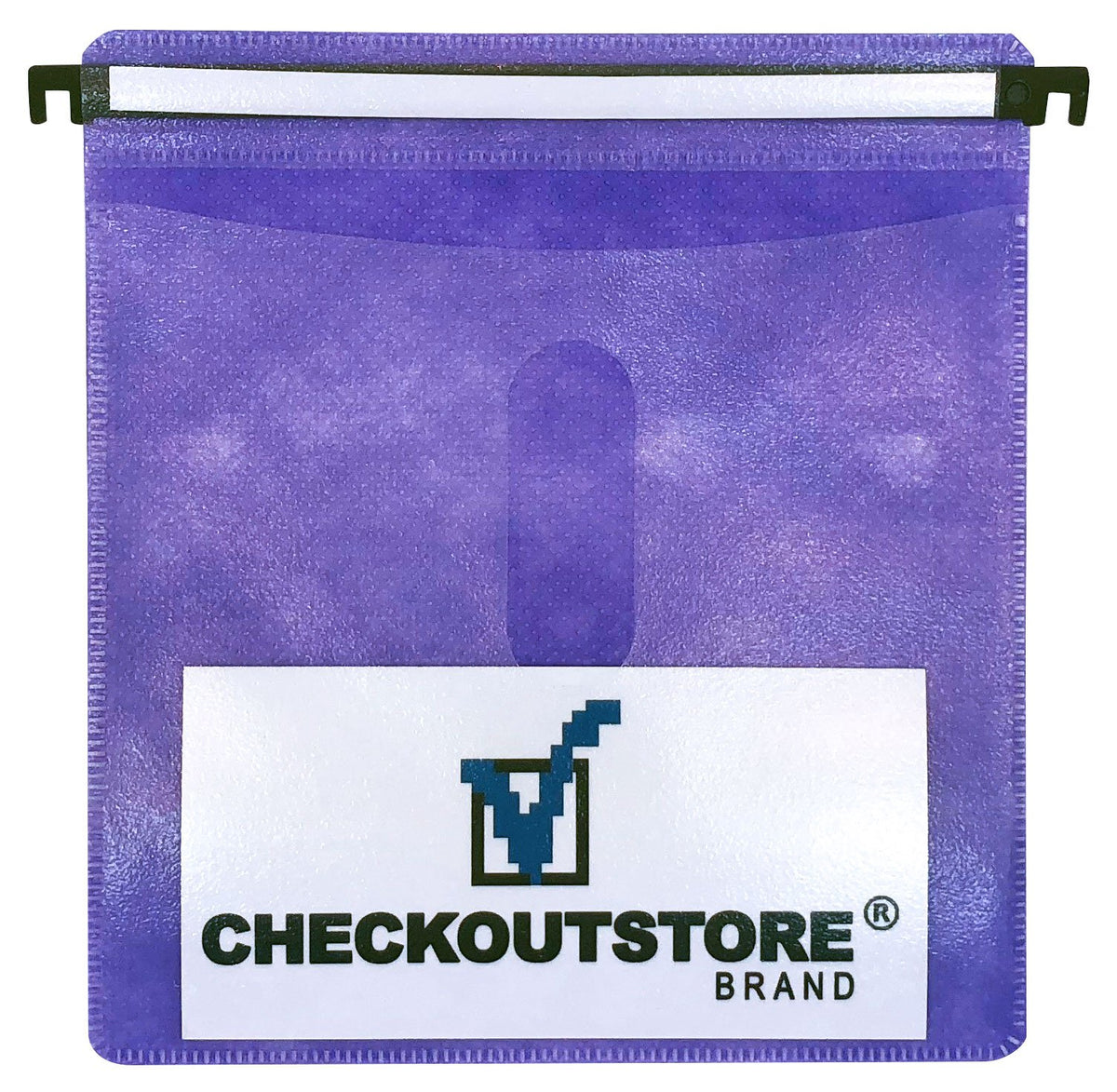 CheckOutStore 2000 CD Double-Sided Refill Plastic Hanging Sleeve Purple