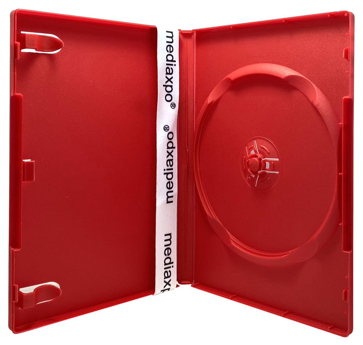 CheckOutStore (10) Premium Standard Single 1-Disc DVD Cases 14mm (Red)