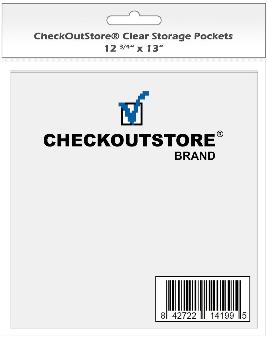 CheckOutStore 50 Stamp & Die & Stencil Clear Storage Pockets (6 3/4 x 6 3/4)