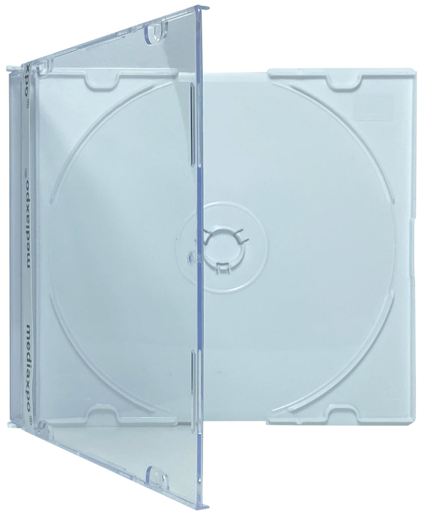 Mediaxpo CD Jewel Cases SLIM WHITE Color CD Jewel Cases