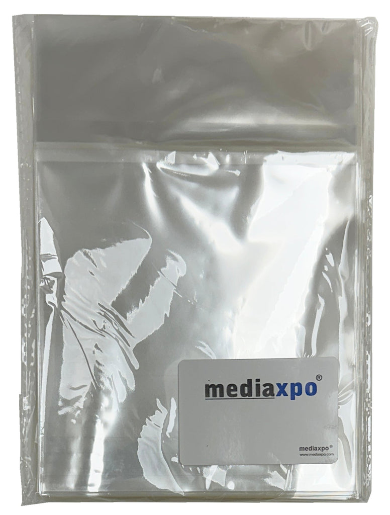 Mediaxpo OPP Plastic Bags OPP Plastic Wrap Bag for Standard Blu-Ray Case 12mm (for Slipcover)