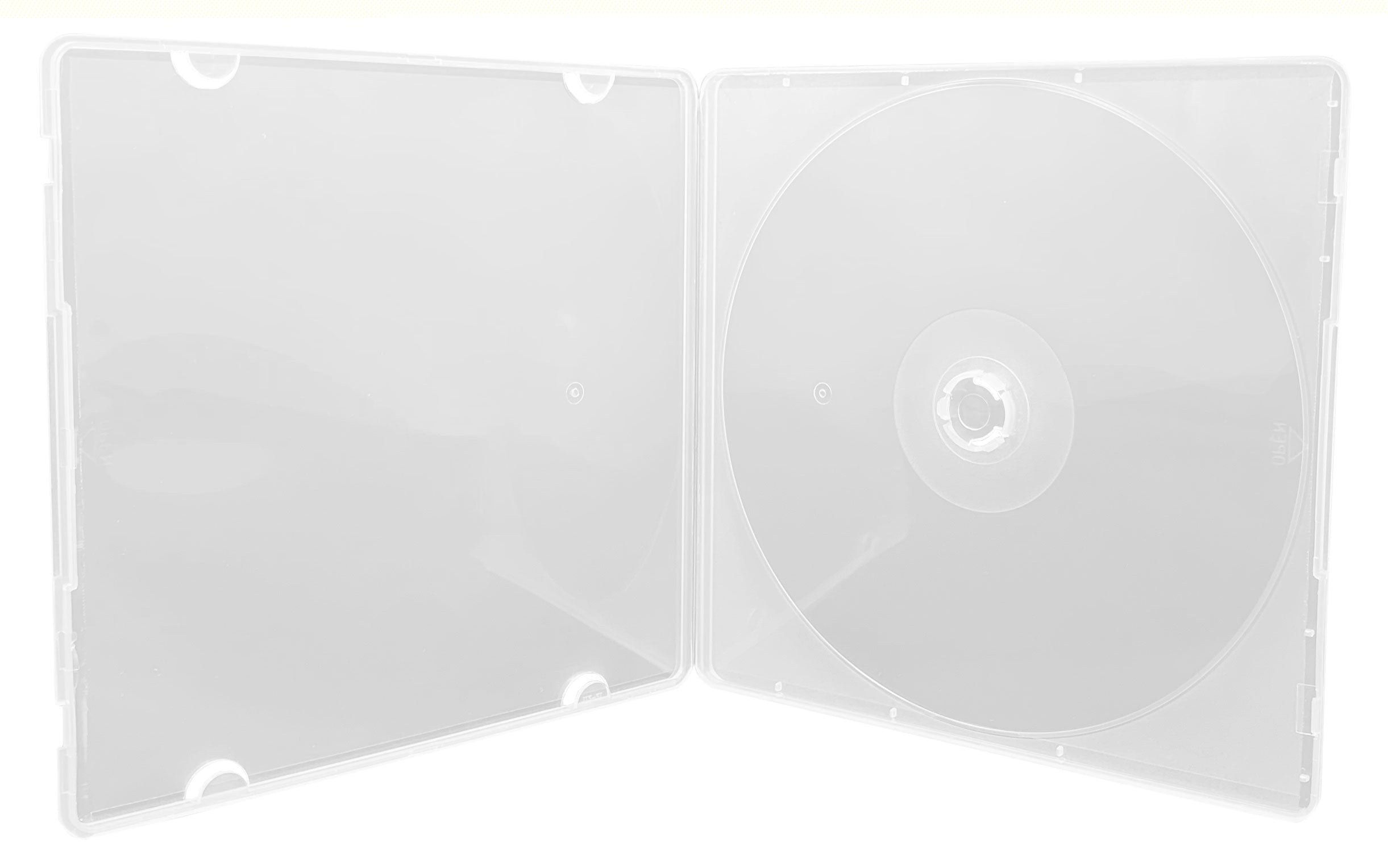 CheckOutStore (100) Slimline Single 1-Disc CD Jewel Cases (Clear)
