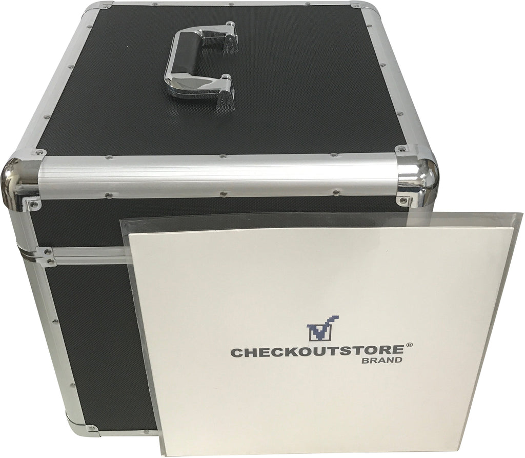 CheckOutStore Aluminum CD/DVD Hanging Sleeves Storage Box (Holds 300 Discs)