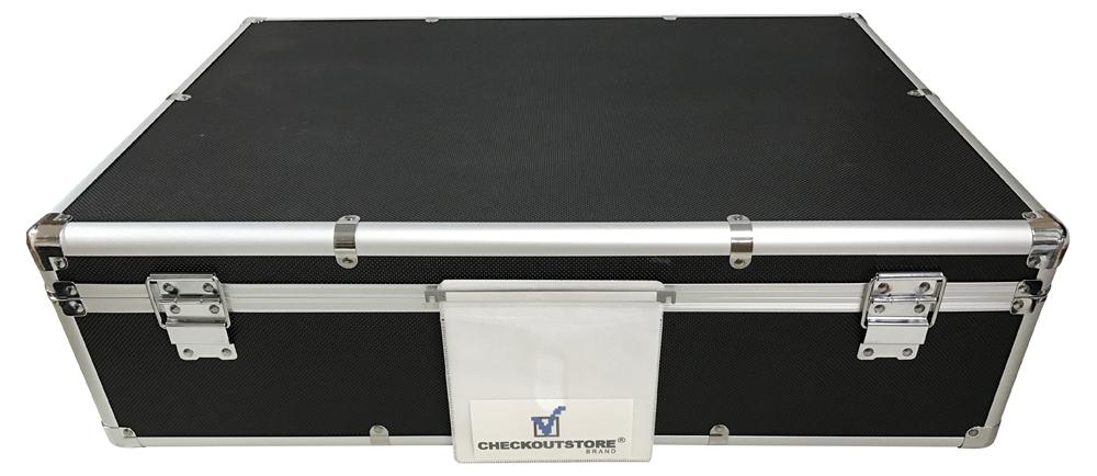 CheckOutStore Aluminum CD/DVD Hanging Sleeves Storage Box (Holds 600 Discs)