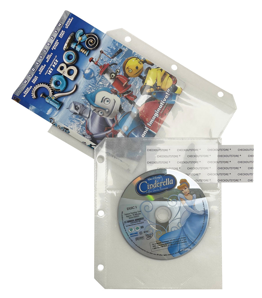 CPPDDF100 100 CheckOutStore Clear 2 Disc CPP Full Cover Sleeve and DVD  Booklet
