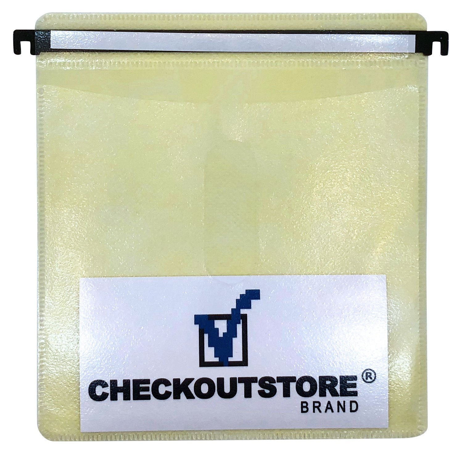 CheckOutStore 1000 CPP Clear Plastic Sleeve with Flap (No Stitches)