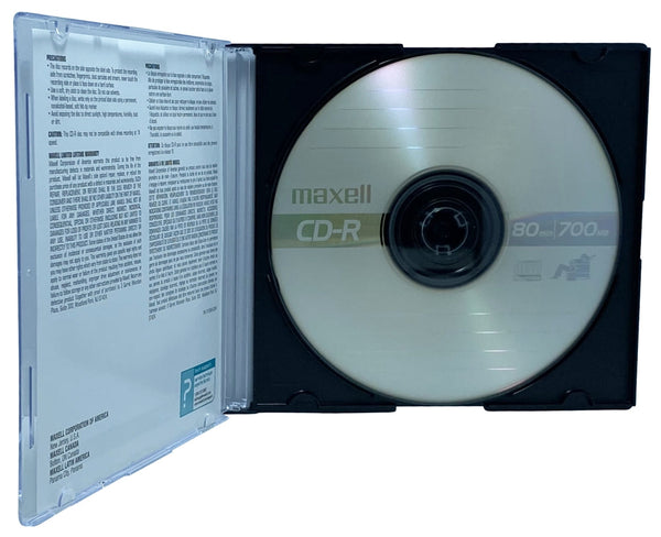 Maxell 48X CD-R 80min 700MB /w Slim CD Jewel Cases