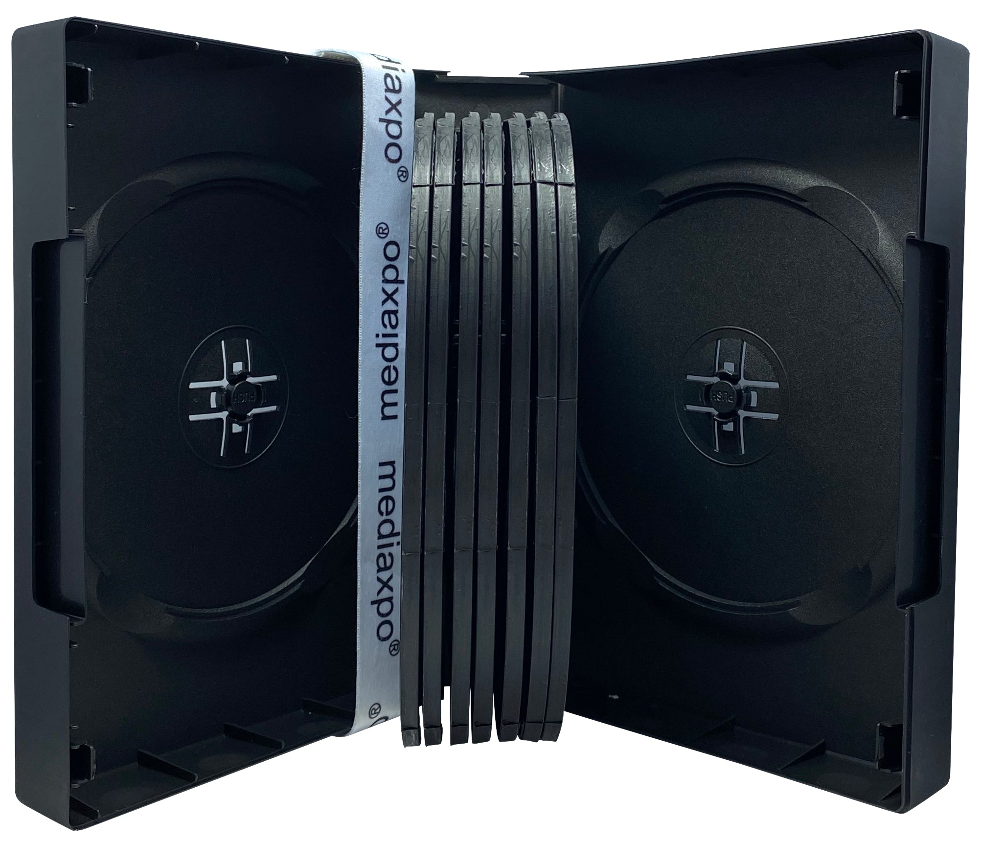 Black 16 Disc DVD Cases – CheckOutStore.com