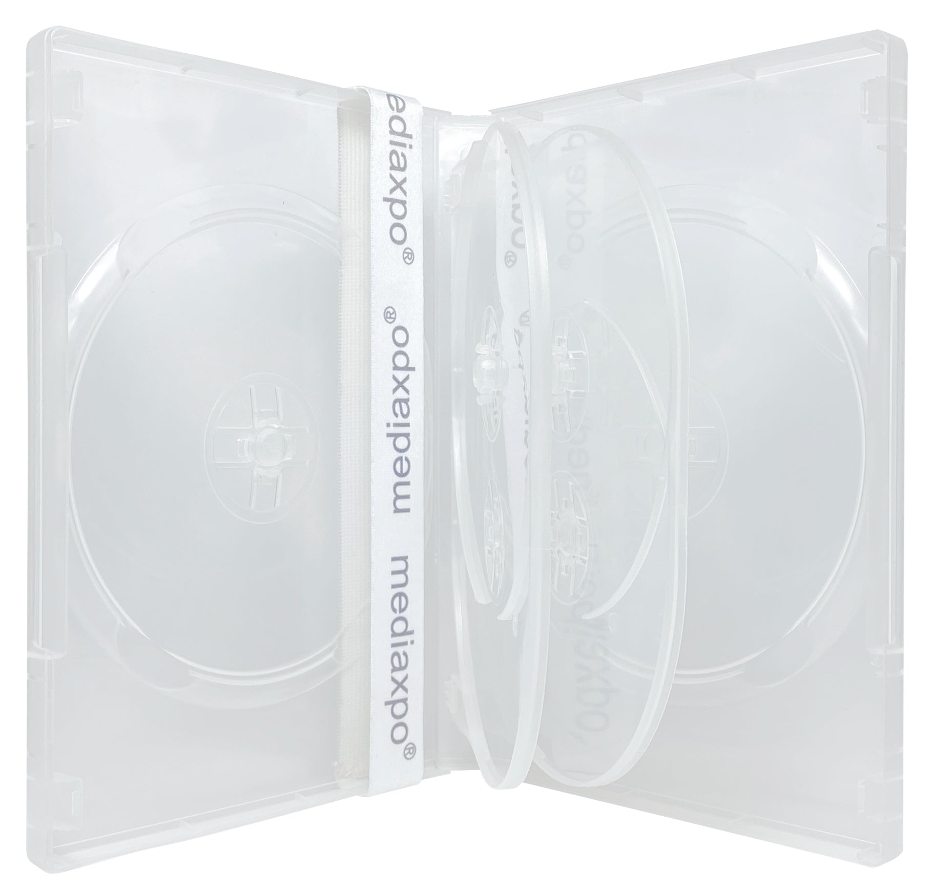 CheckOutStore Premium Standard Single 1-Disc DVD Cases 14mm White / 6